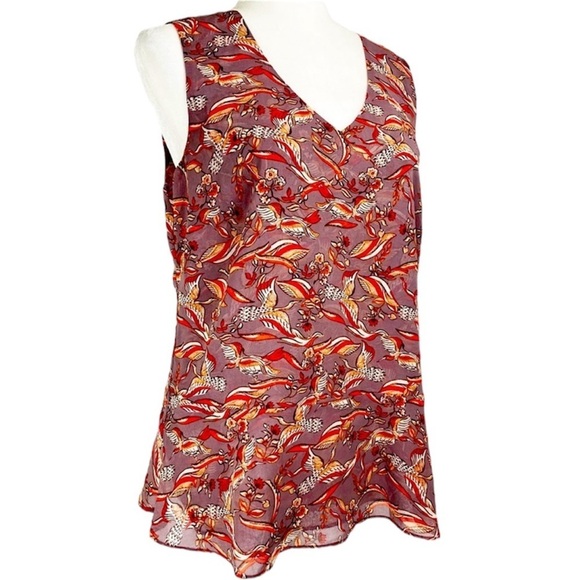 CAbi Tops - Cabi Good Luck Crane Bird Sleeveless Tank Size: L